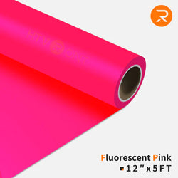 Free Gift 2:Heat Transfer Vinyl Roll - 12"x5 Ft(Fluorescent Pink)