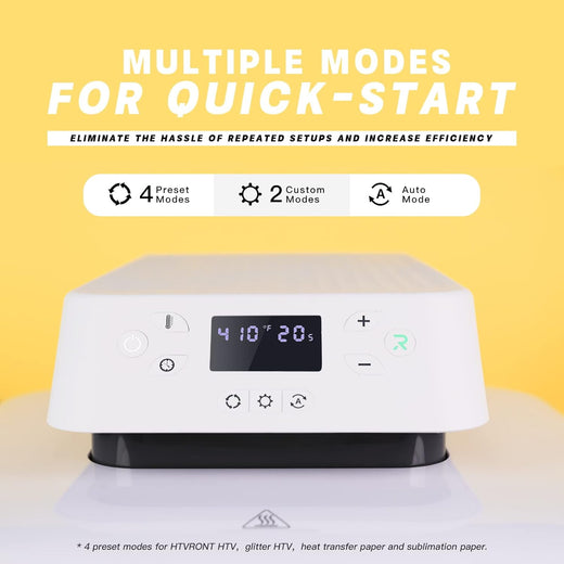 HTVRONT Auto Heat Press Machine for T Shirts 15x15 110V - (2 Colors) Smart T Shirt Press Machine