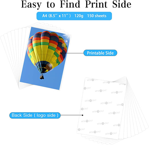 CA HTVRONT Sublimation Paper 8.5*11 - 150 Sheets