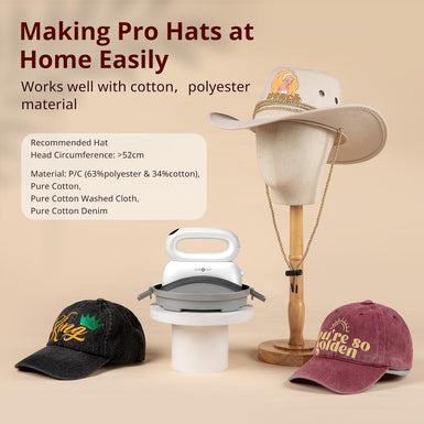 【BF Deals】HTVRONT Hat Heat Press Machine With Vinyl Box For Free,for trucker hat&cap