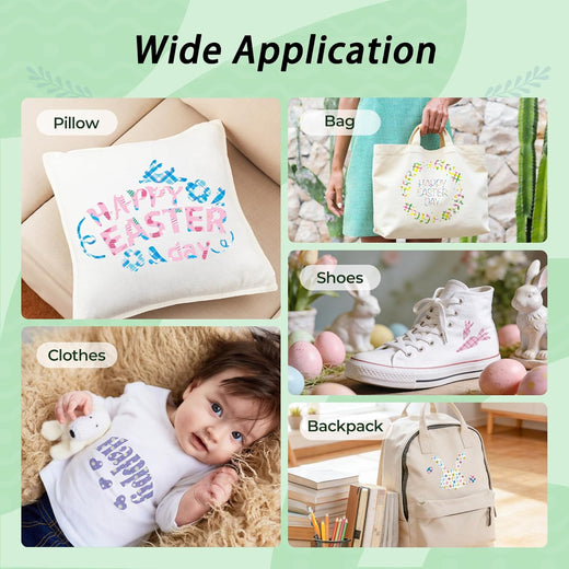 Collage of products with Plaid pattern embroidered designs, including a pillow, bag, shoes, clothes, and backpack.