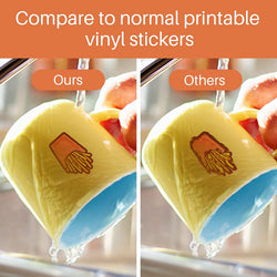 CA HTVRONT Sublimation Waterproof Sticker Paper - 20 Pcs