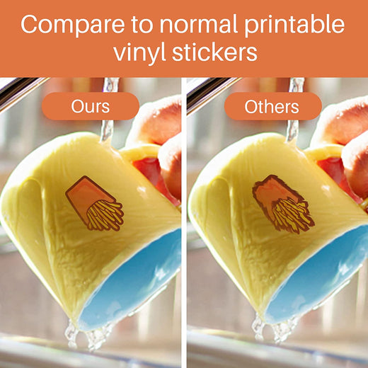CA HTVRONT Sublimation Waterproof Sticker Paper - 20 Pcs