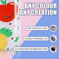 HTVRONT CA Sublimation Tumbler Blank with Sublimation Paper -  Skinny Straight - 20 OZ