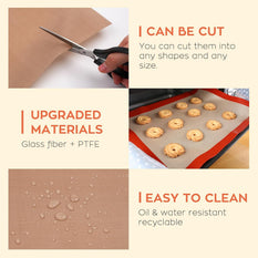 CA HTVRONT PTFE Sheet for Heat Press - 3 Packs 12" x 16"/16" x 20"