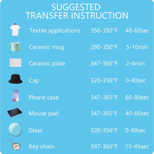 CA HTVRONT Sublimation Paper 8.5*11 - 150 Sheets