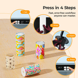 CA HTVRONT A200 Auto Tumbler Heat Press, A200H Standard Kit A