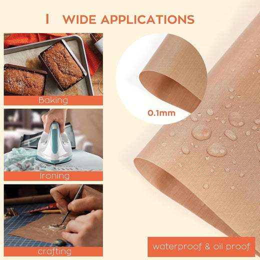 HTVRONT CA PTFE Teflon Sheet for Heat Press - 3 Packs 12" x 16"/16" x 20"