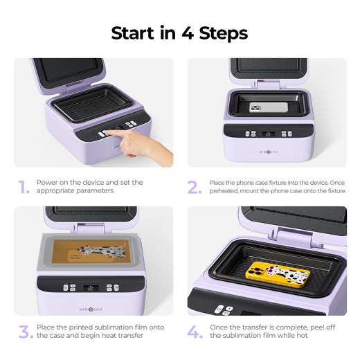 CA HTVRONT H17 Phone Case Heat Press - Beginner Kit