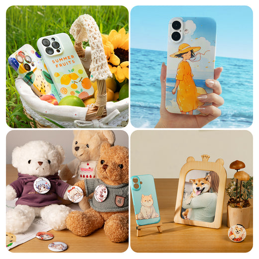 HTVRONT CA A4 Sublimation Film Bundle - 5 Pcs, For H17 Phone Case Heat Press