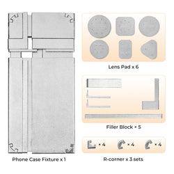 CA HTVRONT Universal Phone Case Fixture Set, Fit More Phone Cases,For H17 Heat Press
