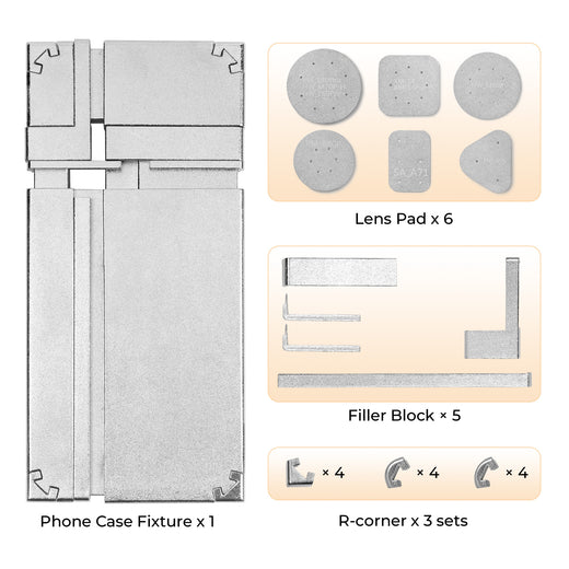 CA HTVRONT Universal Phone Case Fixture Set, Fit More Phone Cases,For H17 Heat Press