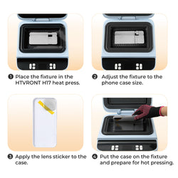 CA HTVRONT Universal Phone Case Fixture Set, Fit More Phone Cases,For H17 Heat Press