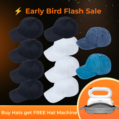 [Buy Cap get Free Hat Heat Press Machine]10 pack Baseball Cap Blanks Bundle,for school/party/office/outdoors