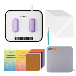CA HTVRONT H10 12x10in Heat Press - Beginner Kit