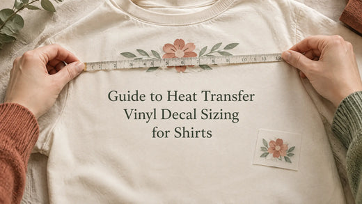 Guide to HTV Decal Sizing for Shirts