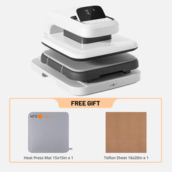 HTVRONT Auto Heat Press 2 - Digit 120V,Your Smartest Solution of Heat Transferring.For DTF,HTV,Sublimation,PUFF,T shirt,and more