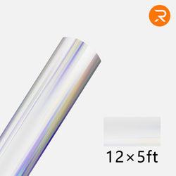 Holographic Adhesive Vinyl Roll - 12"x5 FT (16 Colors Available) [Clearance]