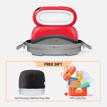 【New Year Deals】HTVRONT Hat Heat Press Machine With Luckybox For Free,for trucker hat&cap