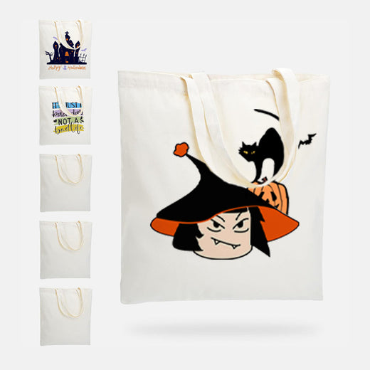 CA HTVRONT 6 Pack Sublimation Canvas Tote Bag Blank - 15"Wx16"H