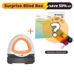 [Black Friday Box]HTVRONT Mini Heat Press Machine + Surprise Blind Box