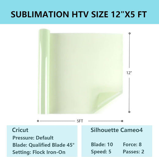 Sublimation HTV for Dark Fabric - 12" x 5FT