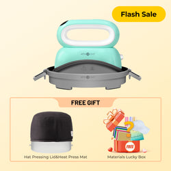 HTVRONT Hat Heat Press Machine With Lucky box For Free,for trucker hat&cap