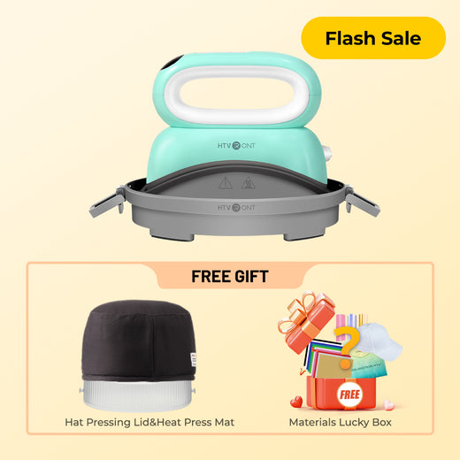 HTVRONT Hat Heat Press Machine With Lucky box For Free,for trucker hat&cap