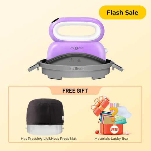 HTVRONT Hat Heat Press Machine With Lucky box For Free,for trucker hat&cap