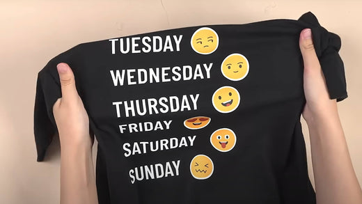 [Inspiration Tutorials] How to Make An Emoji T-shirt with HTVRONT Manual Heat Press