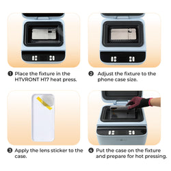 CA HTVRONT Universal Phone Case Fixture Set, Fit More Phone Cases,For H17 Heat Press