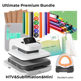 CA HTVRONT Auto Heat Press 2 - Digit 120V, Ultimate Premium Kit - Daisy White