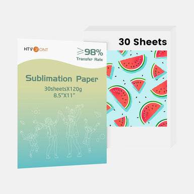 CA HTVRONT Sublimation Paper 8.5 x 11 inches - 30 Sheets