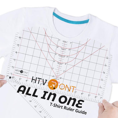 CA HTVRONT All-in-ONE T Shirt Ruler Guide for Vinyl Alignment