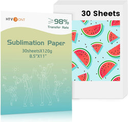 CA HTVRONT Sublimation Paper 8.5 x 11 inches - 30 Sheets