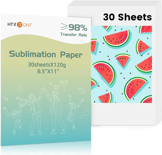 CA HTVRONT Sublimation Paper 8.5 x 11 inches - 30 Sheets