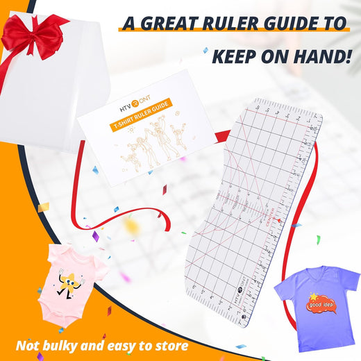 CA HTVRONT All-in-ONE T Shirt Ruler Guide for Vinyl Alignment