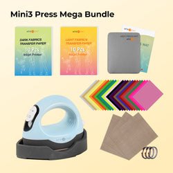 [Clearance] Mini3 Heat Press Machine & HTV & Heat Transfer Paper & Tools Bundle