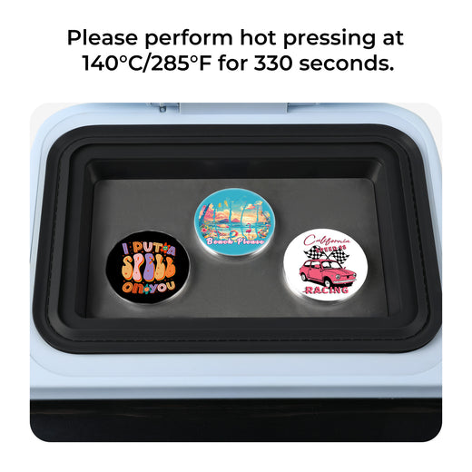 CA HTVRONT 58mm Sublimation Badge - 3 Pcs