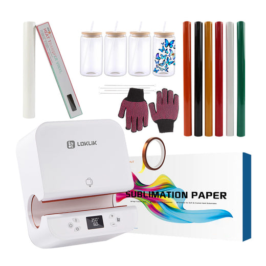 [New Customers Exclusive]Auto Tumbler Heat Press Machine 120V+New Customers Bundle(Random HTV + Sublimation Paper + Blanks + Tools≥C$168)