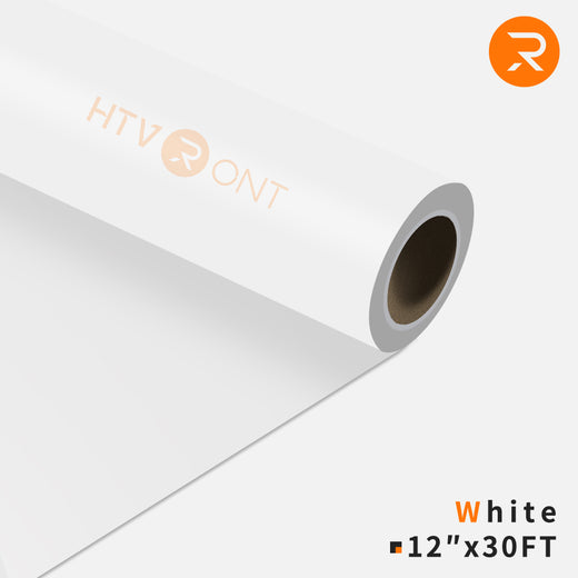 CA HTVRONT Heat Transfer Vinyl Roll For T-shirt- 12"x30 Ft (2 Colors）