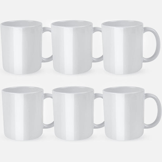 CA HTVRONT Sublimation Mug Blanks  11 oz - 6 Pack