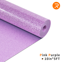 pink purple Glitter HTV Heat Transfer Vinyl Rolls - 10" x 5FT (8 Colors Available)