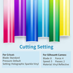 Cold Color Changing Adhesive Vinyl Bundle - 12" x 10" 8 pack [Clearance]