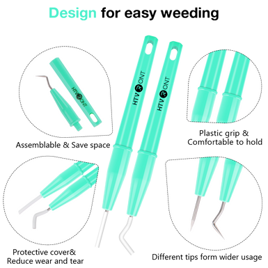 CA HTVRONT Weeding Tools Bundle - 4 pcs