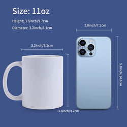 CA HTVRONT Sublimation Mug Blanks  11 oz - 6 Pack