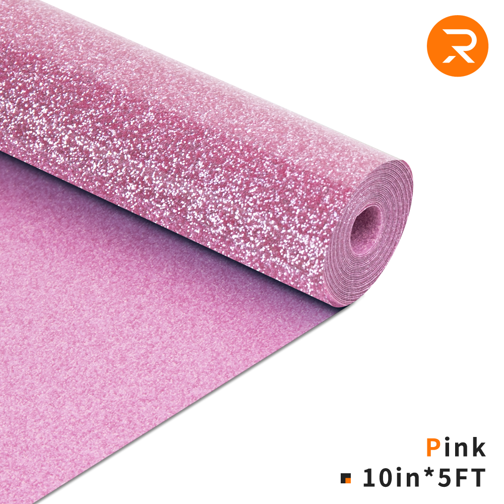 Pink Glitter HTV Vinyl | Gold Glitter Vinyl Rolls - 10