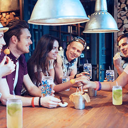 CA HTVRONT Sublimation Clear Glass Blanks with Bamboo Lid - 16oz