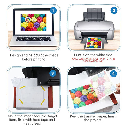 Sublimation Paper - 8.5" x 14 Inch 150 Sheets