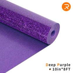 Deep-Purple Glitter Heat Transfer Vinyl Roll - 10"x8 Ft (8 Colors)